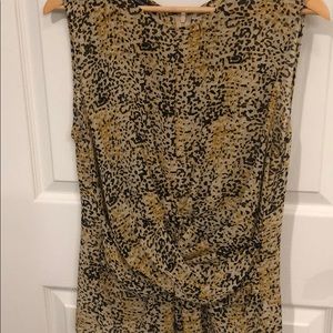 Sheer leopard print tank